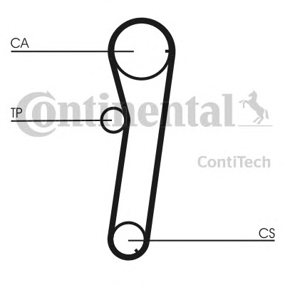 CONTITECH Vezérműszíj CT776_CONTI