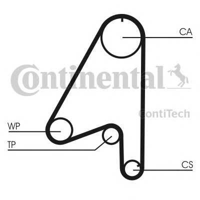 CONTITECH Vezérműszíj CT806_CONTI