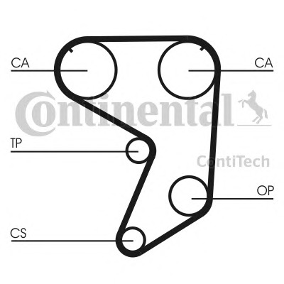 CONTITECH Vezérműszíj CT896_CONTI