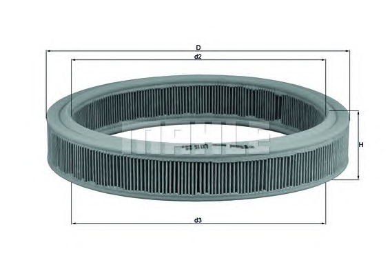 KNECHT Levegőszűrő LX115_KNECHT