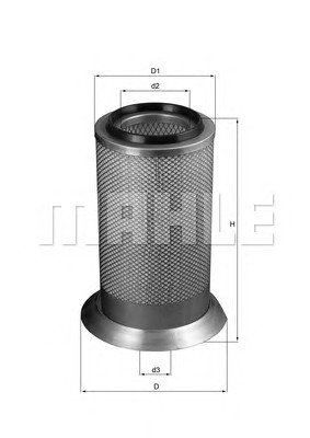 KNECHT Levegőszűrő LX141_KNECHT