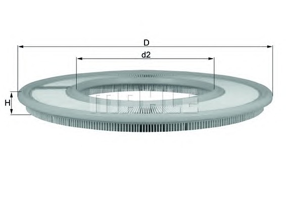 KNECHT Levegőszűrő LX91_KNECHT