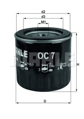 KNECHT OC7_KNECHT Olajszűrő