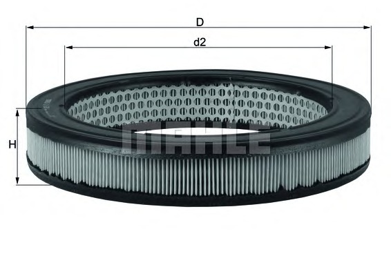 KNECHT Levegőszűrő LX630_KNECHT