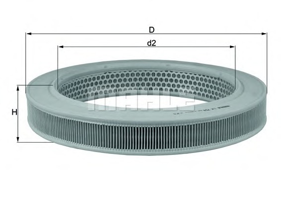 KNECHT Levegőszűrő LX754_KNECHT