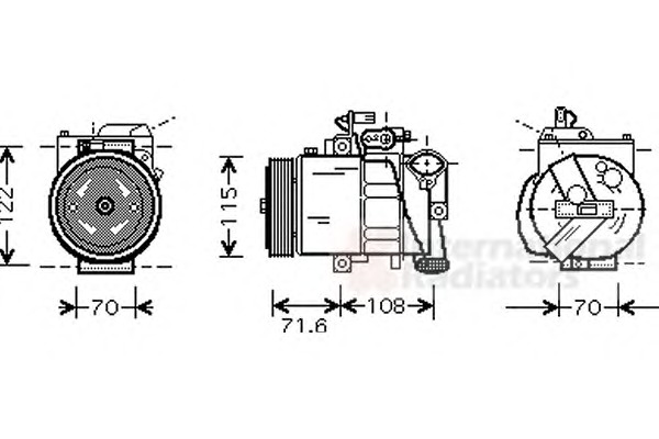 VAN WEZEL Klímakompresszor 5800K257_VW