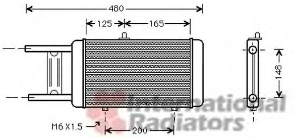 VAN WEZEL Vízhűtő 03002066_VW