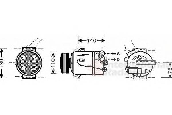 VAN WEZEL Klímakompresszor 3700K410_VW