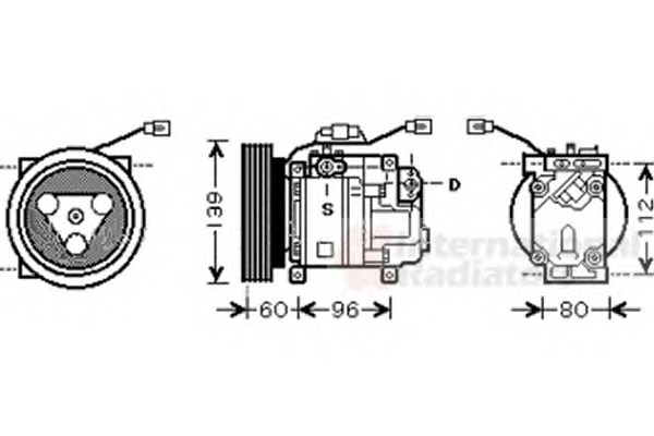 VAN WEZEL Klímakompresszor 2700K199_VW