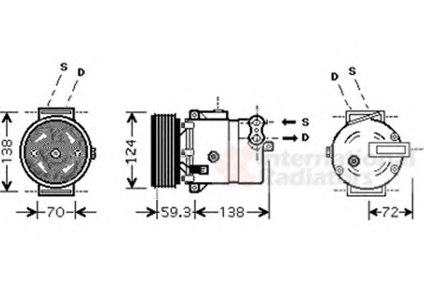 VAN WEZEL Klímakompresszor 3700K413_VW