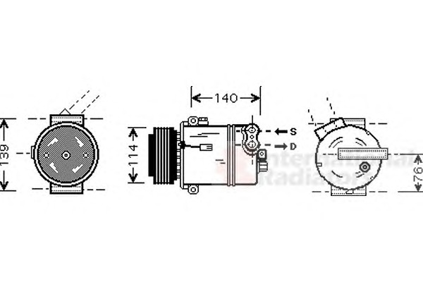 VAN WEZEL Klímakompresszor 3700K451_VW