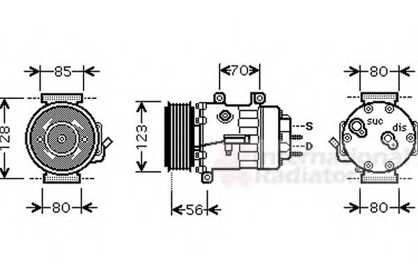 VAN WEZEL Klímakompresszor 4000K307_VW