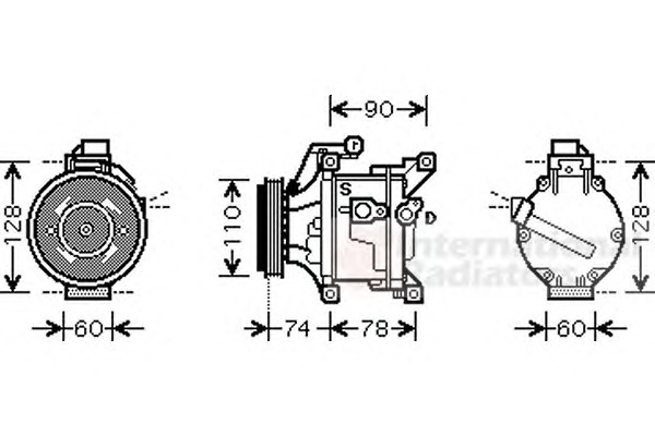 VAN WEZEL Klímakompresszor 5300K452_VW