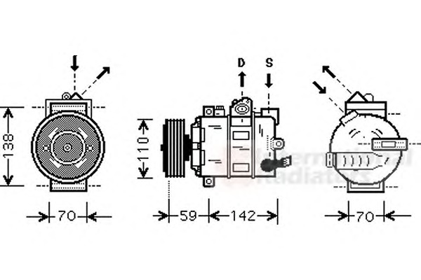 VAN WEZEL Klímakompresszor 5800K266_VW