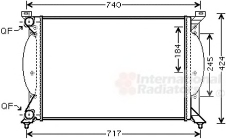 VAN WEZEL Vízhűtő 03002240_VW