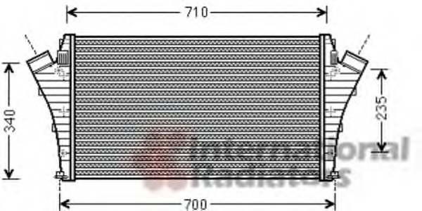 VAN WEZEL Töltőlevegő hűtő 37004492_VW