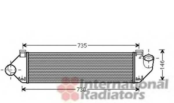 VAN WEZEL Töltőlevegő hűtő 18004438_VW