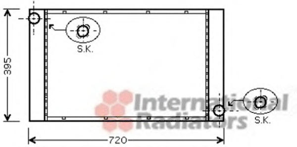 VAN WEZEL Vízhűtő 06002373_VW