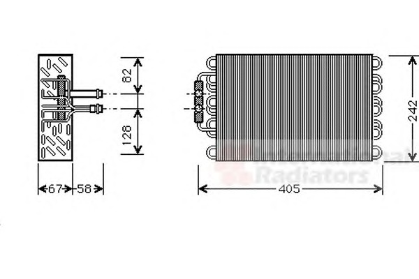 VAN WEZEL Párologtató 3000V375_VW