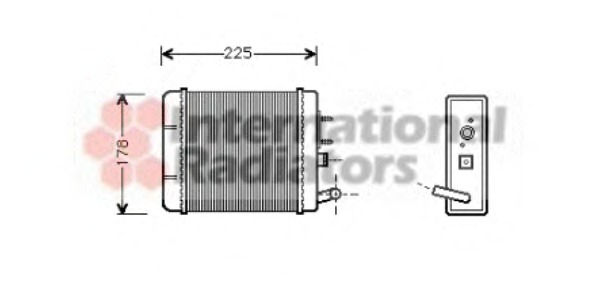 VAN WEZEL Fűtőradiátor 49006014_VW