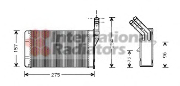 VAN WEZEL Fűtőradiátor 09006150_VW