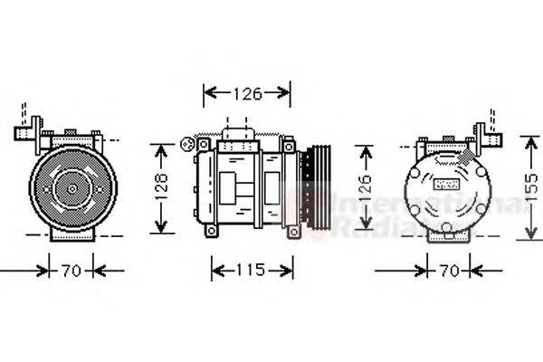 VAN WEZEL Klímakompresszor 0600K040_VW