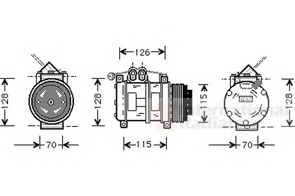 VAN WEZEL Klímakompresszor 0600K074_VW