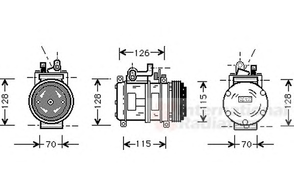 VAN WEZEL Klímakompresszor 0600K227_VW