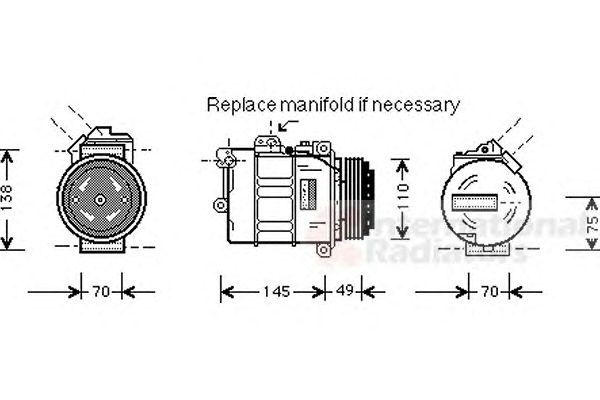 VAN WEZEL Klímakompresszor 0600K237_VW