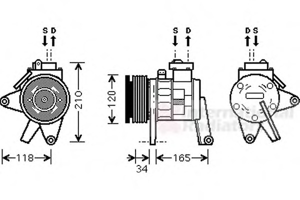 VAN WEZEL Klímakompresszor 0700K063_VW