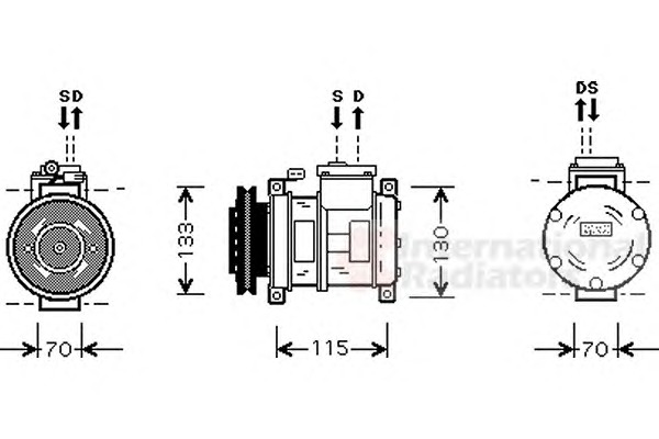 VAN WEZEL Klímakompresszor 0700K064_VW