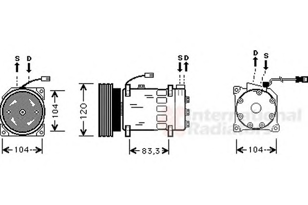 VAN WEZEL Klímakompresszor 0900K179_VW