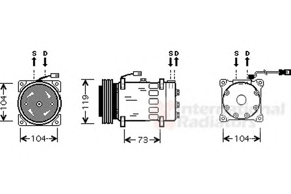 VAN WEZEL Klímakompresszor 0900K180_VW