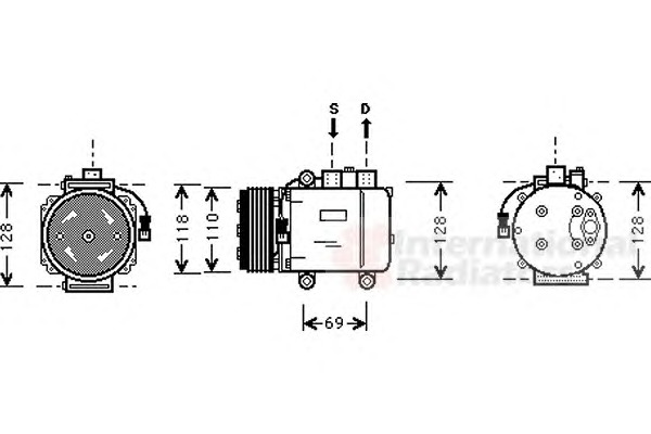 VAN WEZEL Klímakompresszor 1800K045_VW