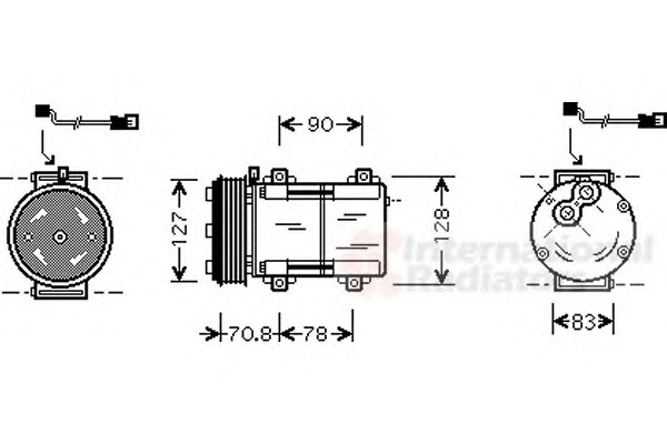 VAN WEZEL Klímakompresszor 1800K281_VW