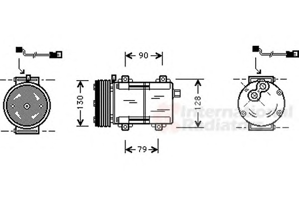 VAN WEZEL Klímakompresszor 1800K282_VW