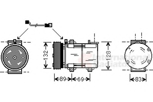 VAN WEZEL Klímakompresszor 1800K290_VW