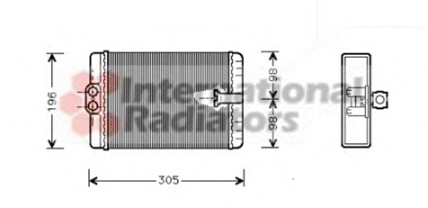 VAN WEZEL Fűtőradiátor 30006313_VW