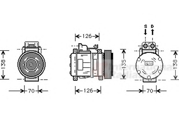 VAN WEZEL Klímakompresszor 3000K054_VW