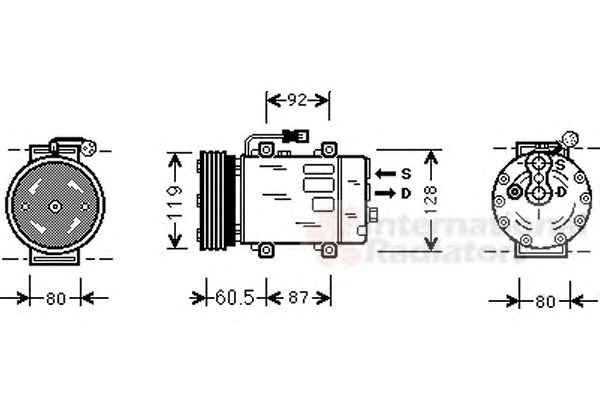 VAN WEZEL Klímakompresszor 3200K152_VW