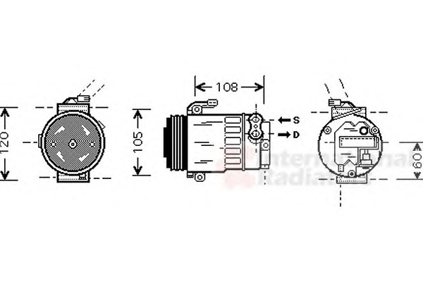 VAN WEZEL Klímakompresszor 3700K350_VW