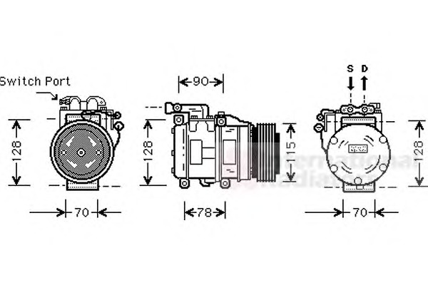 VAN WEZEL Klímakompresszor 7700K030_VW