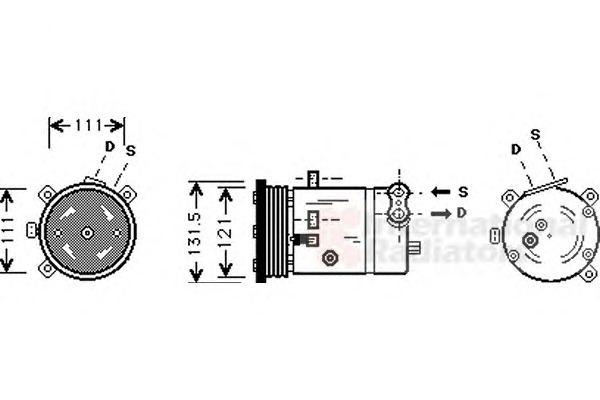 VAN WEZEL Klímakompresszor 8100K038_VW