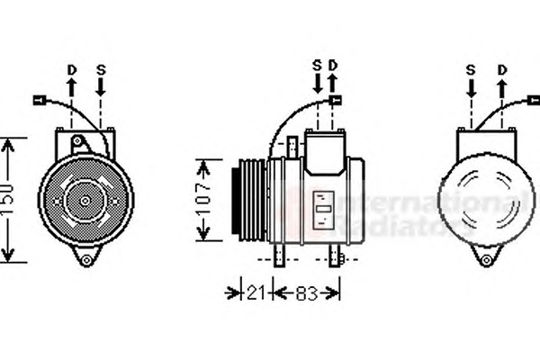 VAN WEZEL Klímakompresszor 8100K041_VW