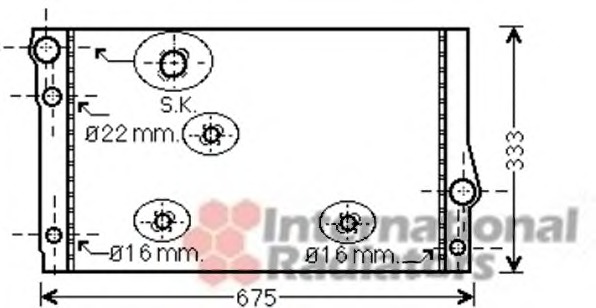 VAN WEZEL Vízhűtő 06002354_VW