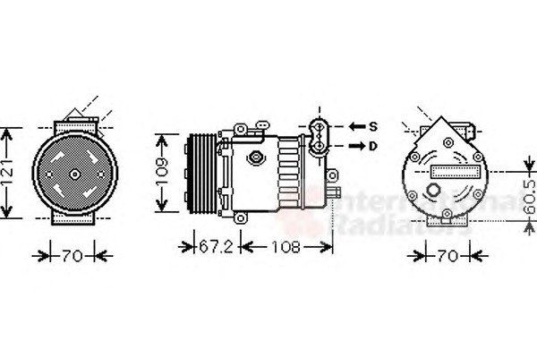 VAN WEZEL Klímakompresszor 3700K483_VW