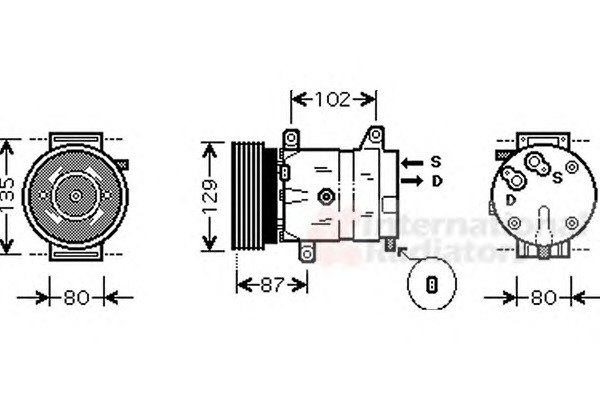 VAN WEZEL Klímakompresszor 4300K386_VW