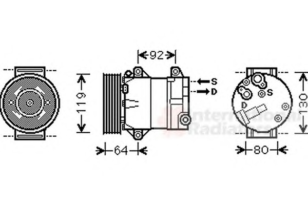 VAN WEZEL Klímakompresszor 4300K429_VW