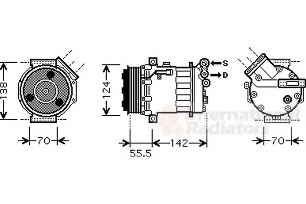 VAN WEZEL Klímakompresszor 4700K069_VW