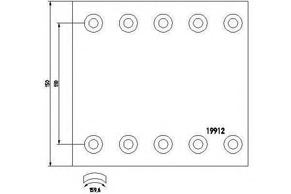 TEXTAR Fékpofa 1991201_TEXTAR